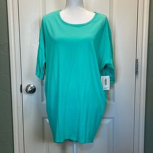 NWT LulaRoe Irma sz XL Light Turquoise color